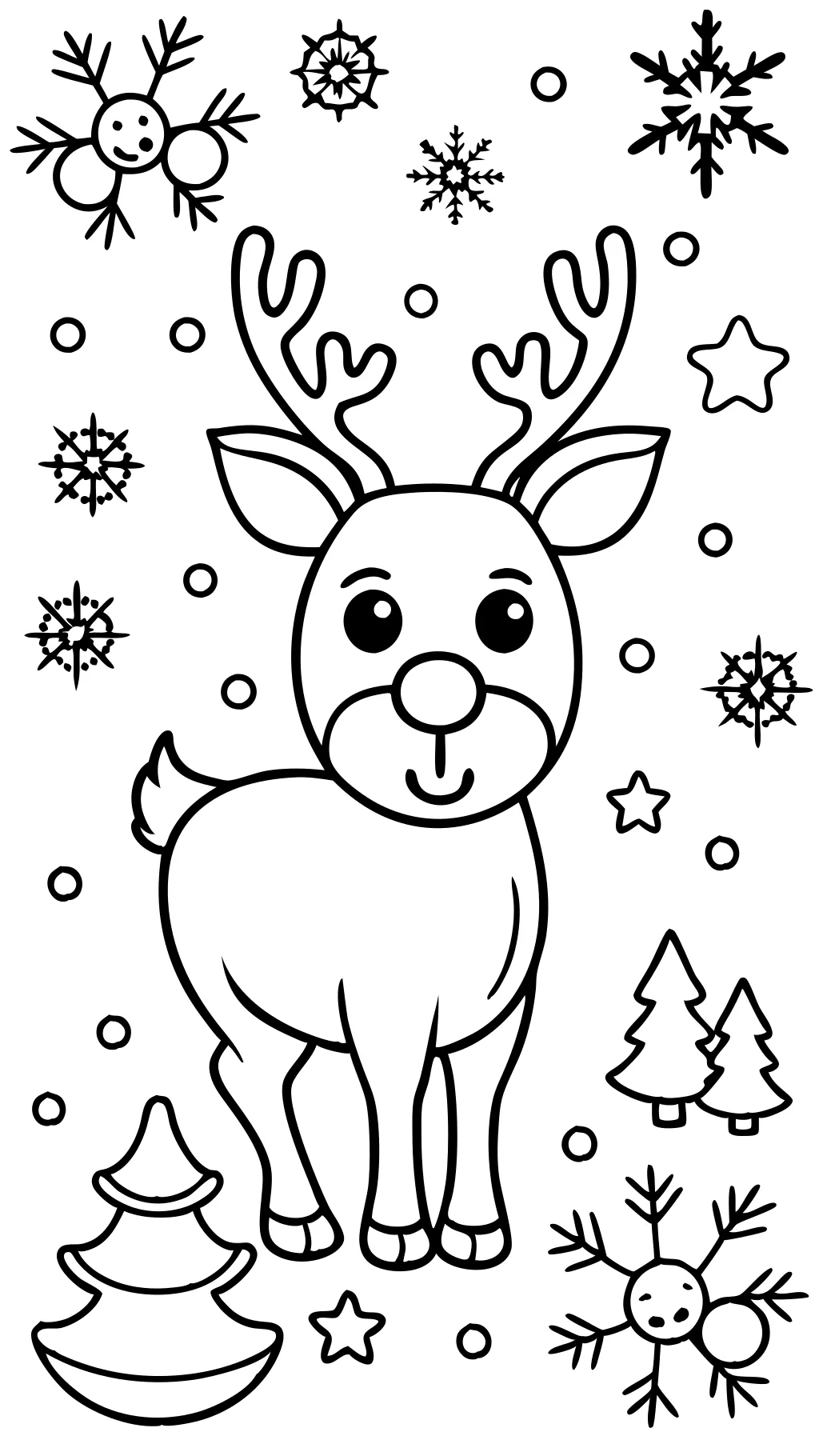 rudolph red nosed reindeer coloring pages